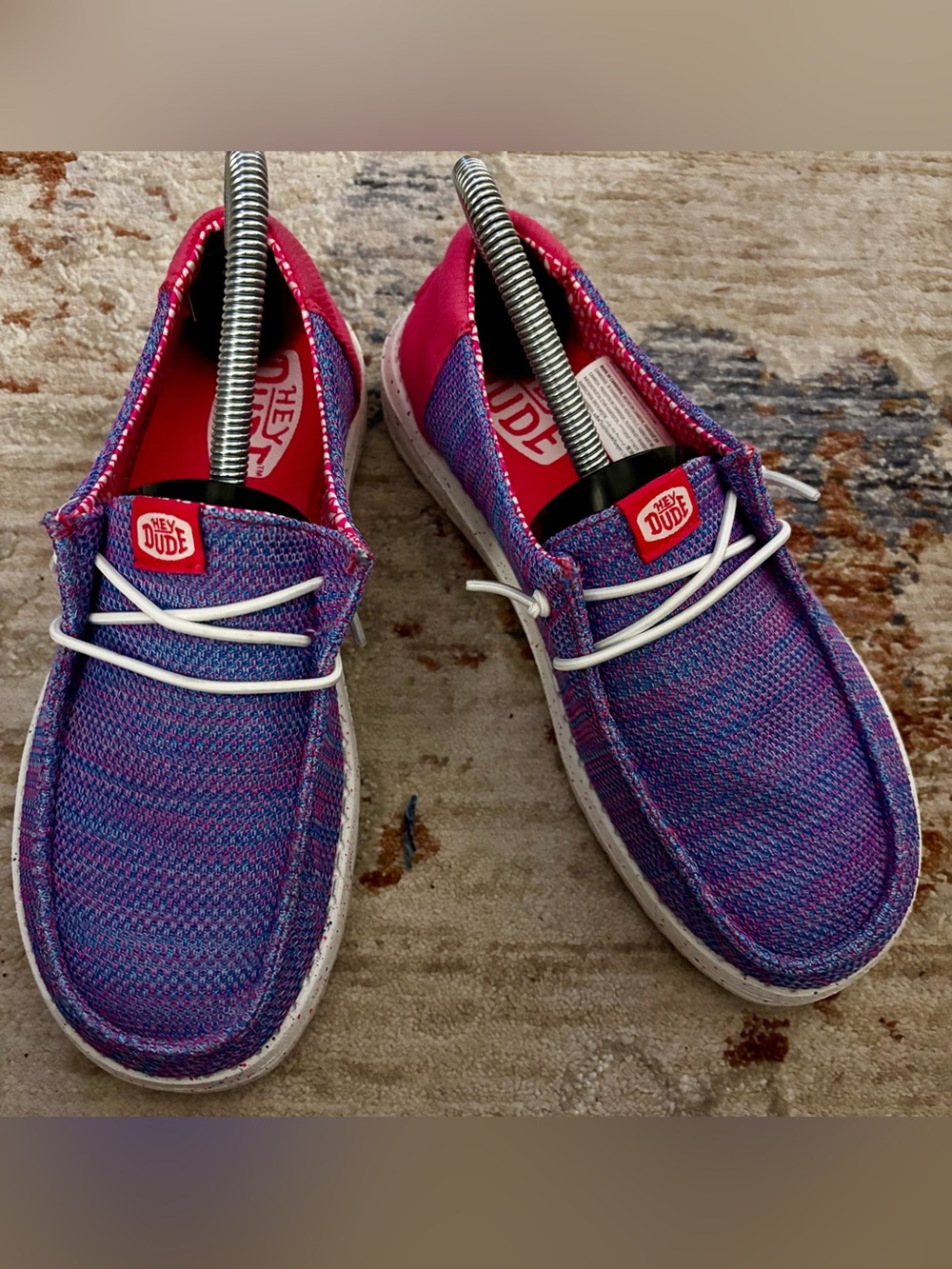 Like New! Hey Dude Pink/Purple Girls Shoes